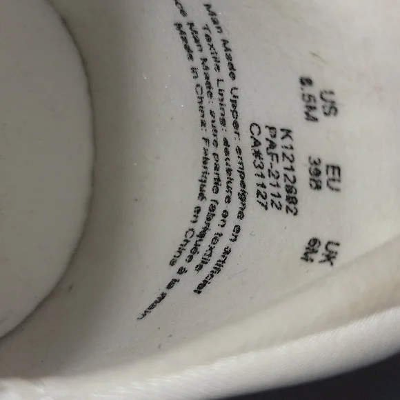 DKNY Women's Size 8.5 Kari-slip on white & silver sneakers - Picture 12 of 12